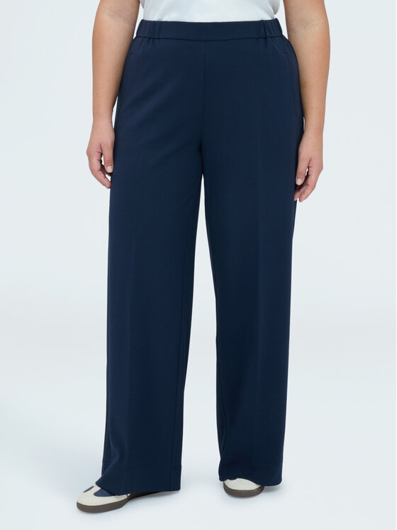 Fiorella Rubino Fiorella Rubino Pantaloni di tessuto P011L002301N034 Blu Over Fit