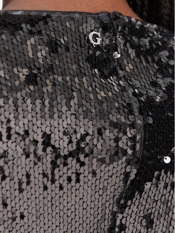 Guess Guess Rochie cocktail W6RK52 KD020 Negru Regular Fit