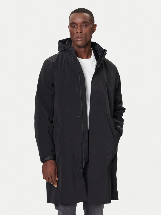 Calvin Klein Calvin Klein Kabát pro přechodné období LV04LD518G Černá Regular Fit