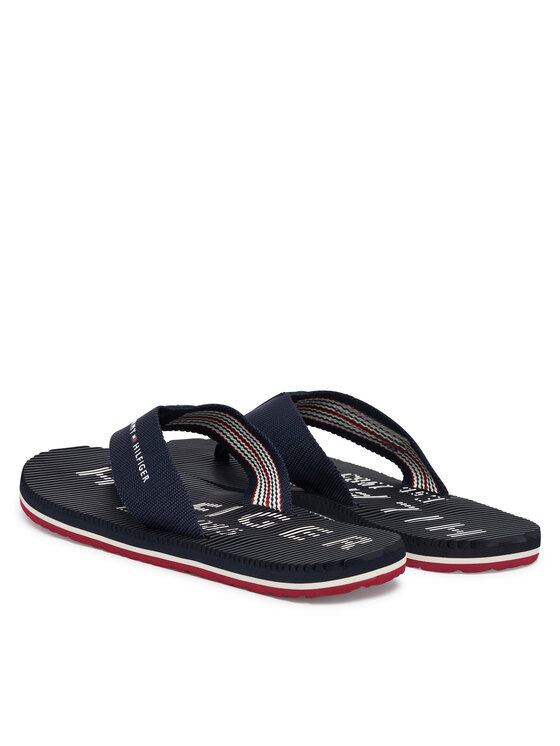 Tommy Hilfiger Tommy Hilfiger Zehentrenner Massage Beach Sandal FM0FM06006 Dunkelblau