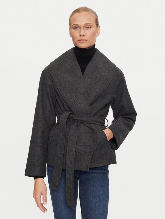 ONLY ONLY Преходно яке Augusta 15314352 Сив Regular Fit