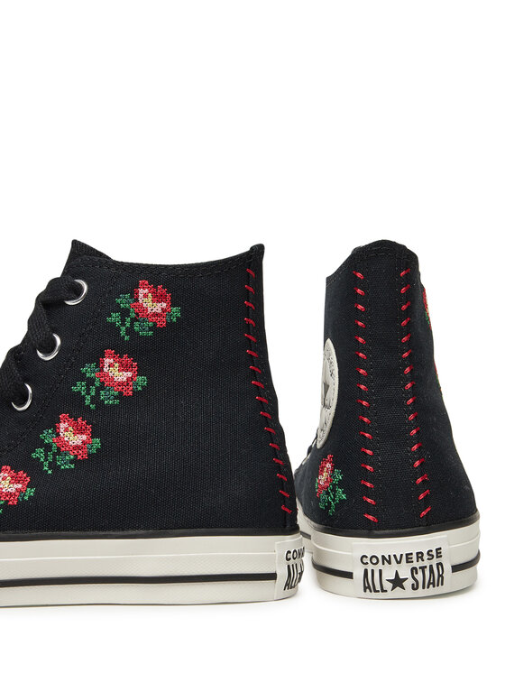 Converse Converse Кецове Chuck Taylor All Star Rose Cross Stitch A13657C Черен