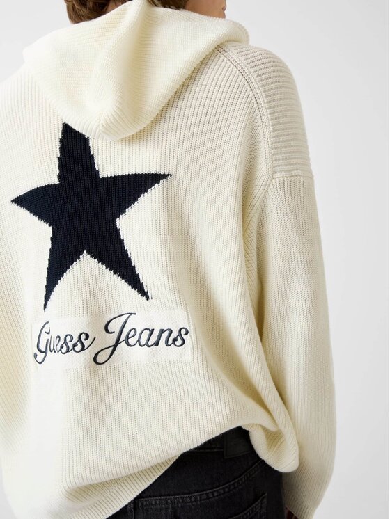 Guess Jeans Guess Jeans Sweter 180697 Beżowy Classic Fit