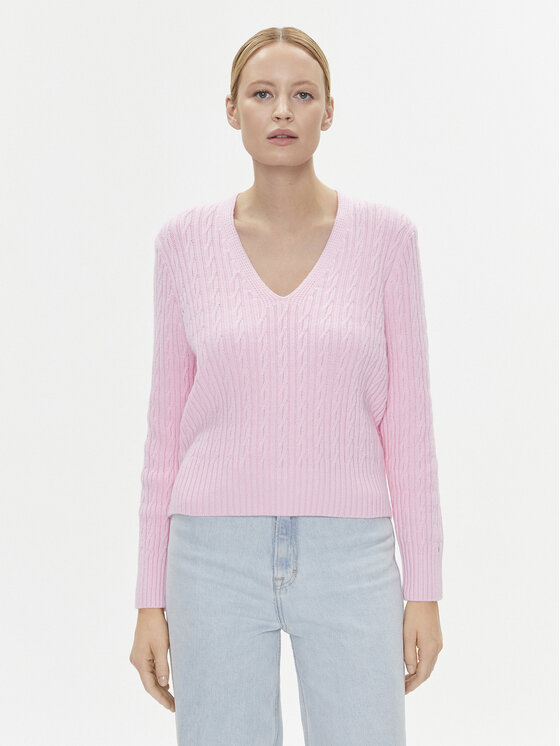 Tommy Hilfiger Tommy Hilfiger Пуловер WW0WW39017 Розов Regular Fit
