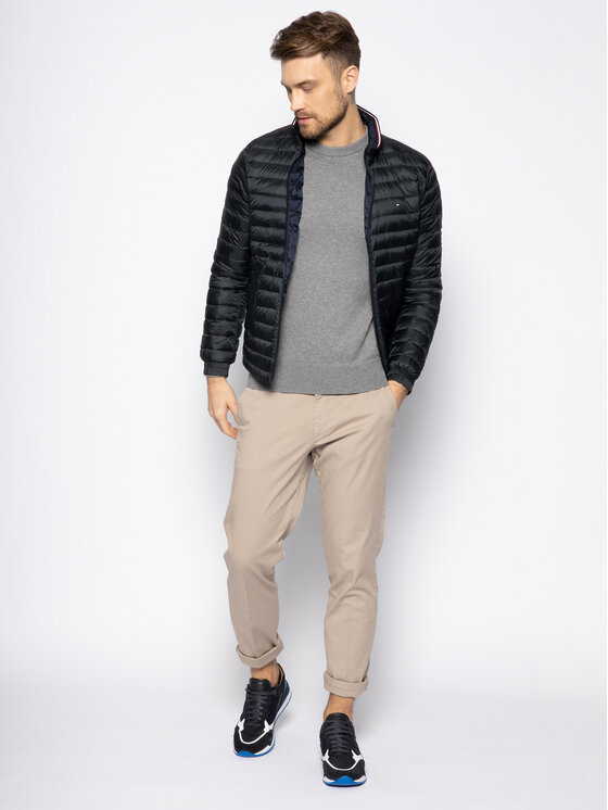 Tommy Hilfiger Tommy Hilfiger Pūkinė striukė Core MW0MW12720 Juoda Regular Fit
