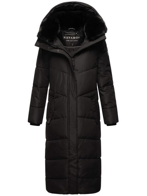 Navahoo Navahoo Kurtka zimowa Hingucker Czarny Casual Fit