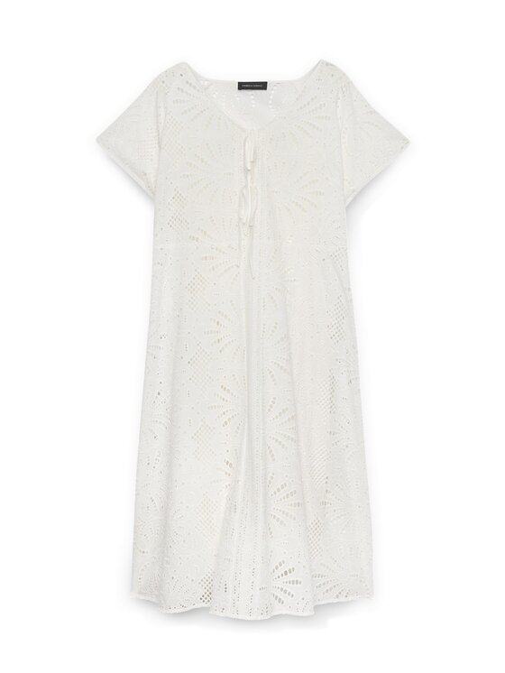 Fiorella Rubino Fiorella Rubino Vestito da giorno 7596T001629N011 Bianco A-Line Fit