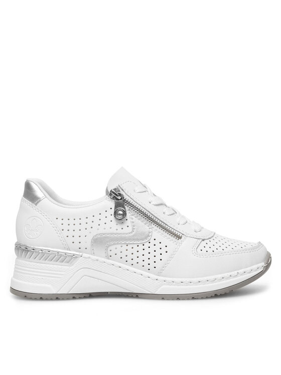 Rieker Rieker Sneakersy N4340-80 Biela