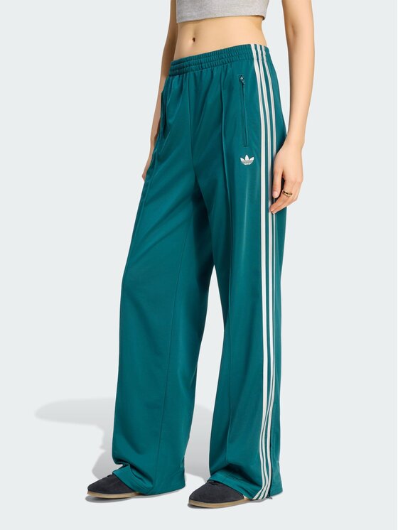 adidas adidas Teplákové kalhoty FIREBIRD Zelená Loose Fit