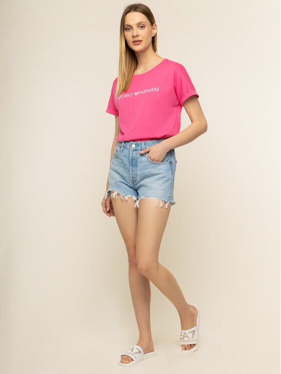 Emporio Armani Emporio Armani Marškinėliai 262633 0P340 00073 Rožinė Regular Fit