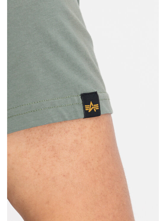 Alpha Industries Alpha Industries T-Shirt AI.188505-432-XXL Zielony Basic Fit