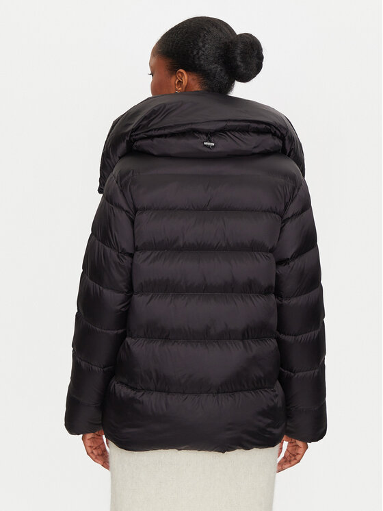 Hetregó Hetregó Пухено яке Erin 8N601 Черен Regular Fit