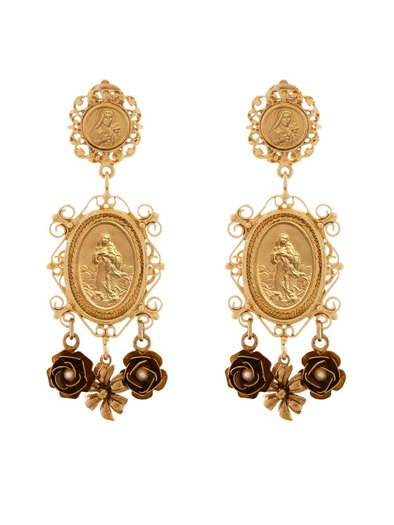 Dolce&Gabbana Orecchini a clip WEG6M1 W0001 Oro, taglia : 00