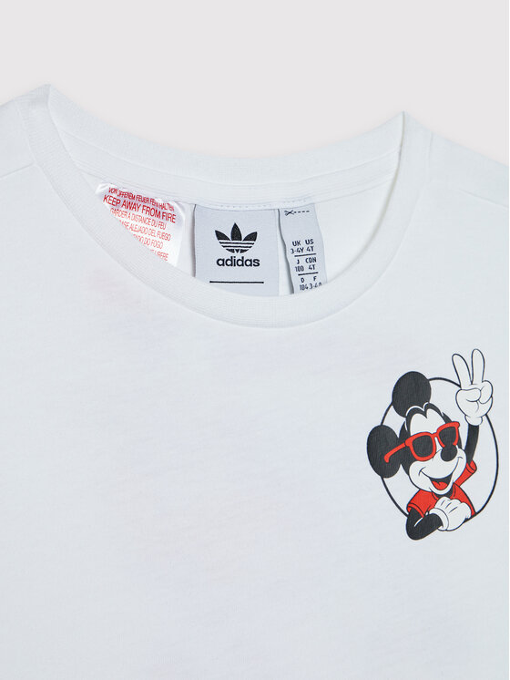 adidas adidas T-särk Disney Mickey And Friends HC1912 Valge Regular Fit