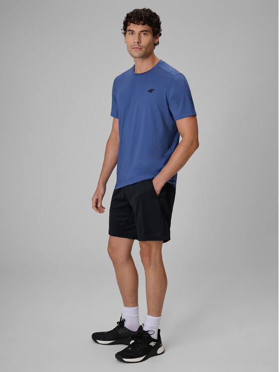 4F 4F Szorty sportowe CORE SYSTEM Czarny Regular Fit