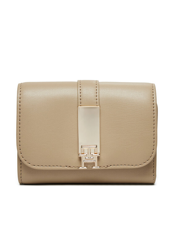 Portofel Mic de Damă Tommy Hilfiger Th Heritage Med AW0AW16579 Bej