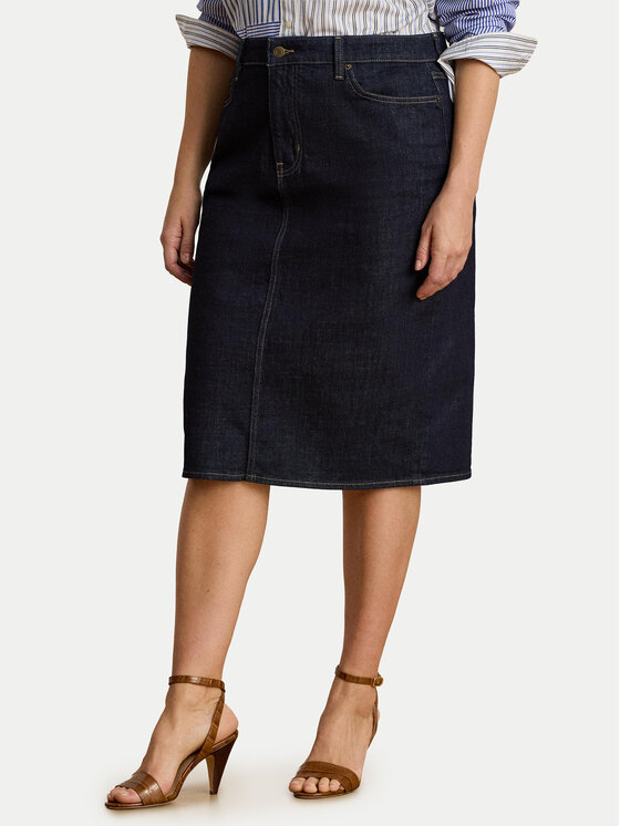 LAUREN RALPH LAUREN LAUREN RALPH LAUREN Ceruzaszoknya 200P14644001 Sötétkék Regular Fit
