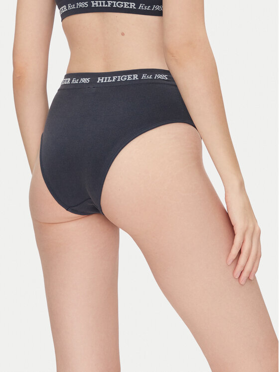 Tommy Hilfiger Tommy Hilfiger Klasické kalhotky s vysokým pasem UW0UW05724 Tmavomodrá