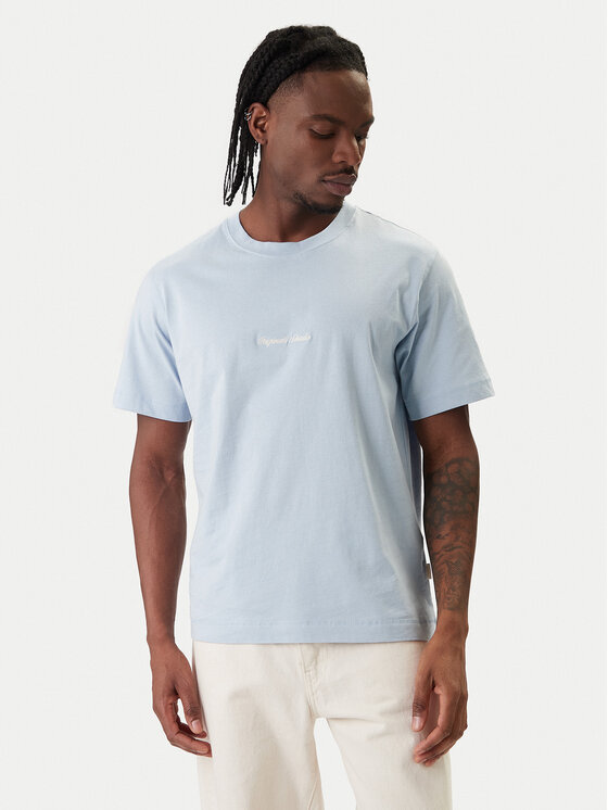 Jack & Jones Jack & Jones T-Shirt Norrebro Emb 12282892 Světle modrá Regular Fit