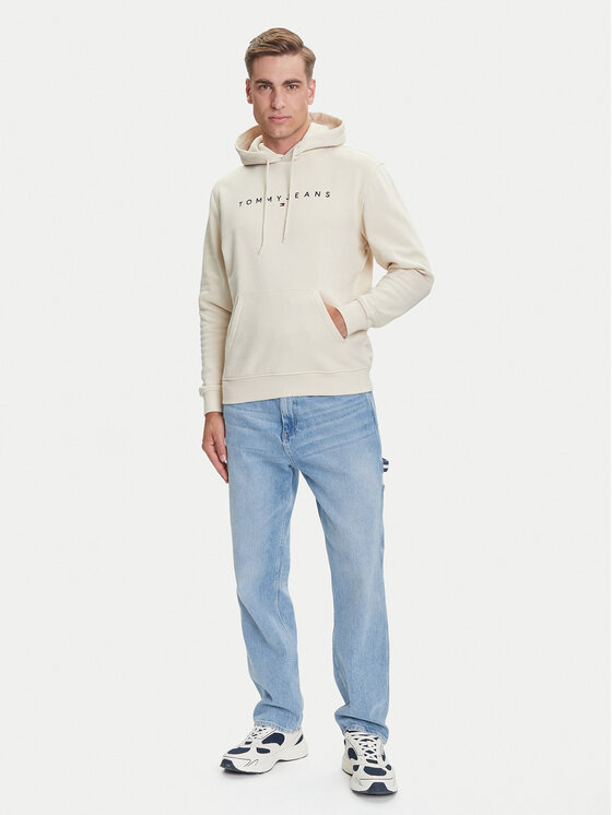 Tommy Jeans Tommy Jeans Pulóver DM0DM20746 Bézs Regular Fit