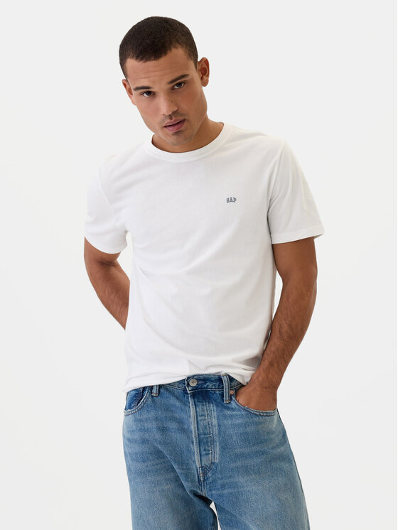 Gap Gap T-Shirt 502022-01 Bílá Regular Fit