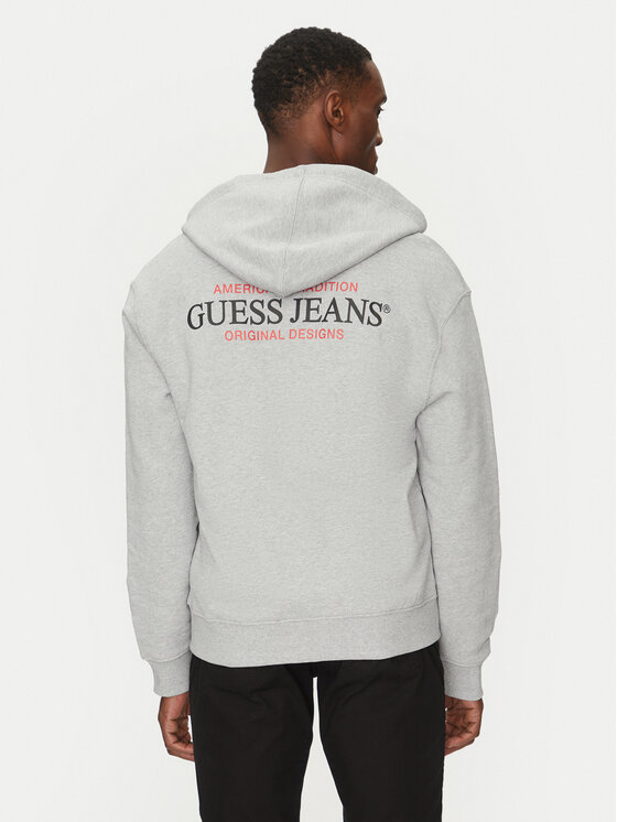 Guess Jeans Guess Jeans Mikina M5RQ45 KCPR1 Šedá Regular Fit
