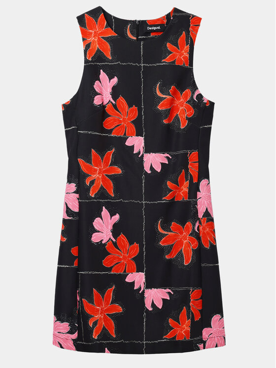 Desigual Desigual Vasarinė suknelė Houston 24SWVW01 Juoda Regular Fit