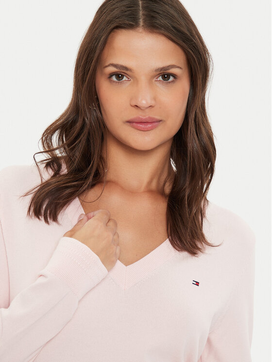 Tommy Hilfiger Tommy Hilfiger Pullover WW0WW40098 Rosa Regular Fit