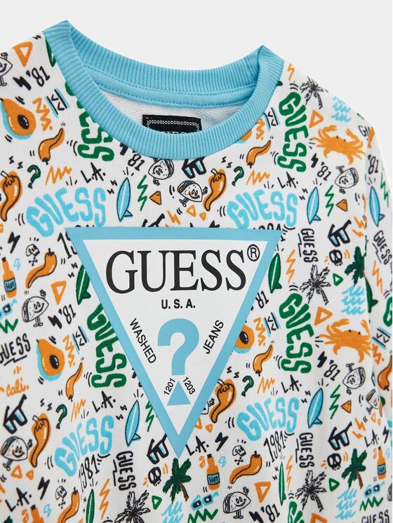 Guess Kids Guess Kids T-Shirt 181725 Niebieski Classic Fit