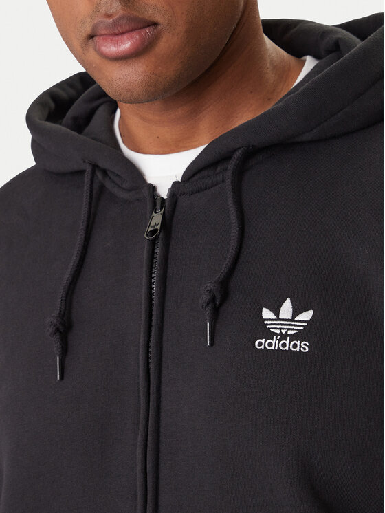 adidas adidas Bluza Trefoil Essentials IW5791 Czarny Regular Fit