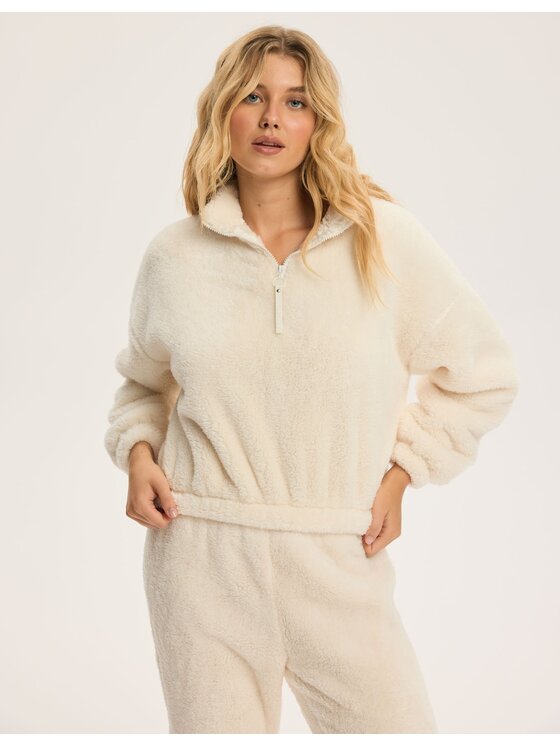 Esotiq Esotiq Bluza 44021 Biały Regular Fit