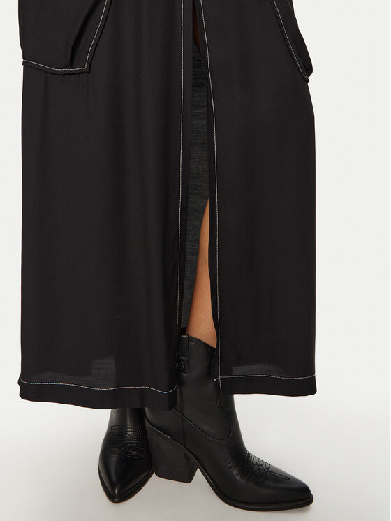 PINKO PINKO Midi sukňa Gulp 103564 A1WU Čierna Regular Fit