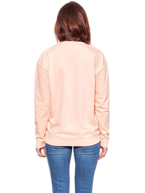 Wrangler Wrangler Bluza WROCKS SWEAT Różowy Regular Fit