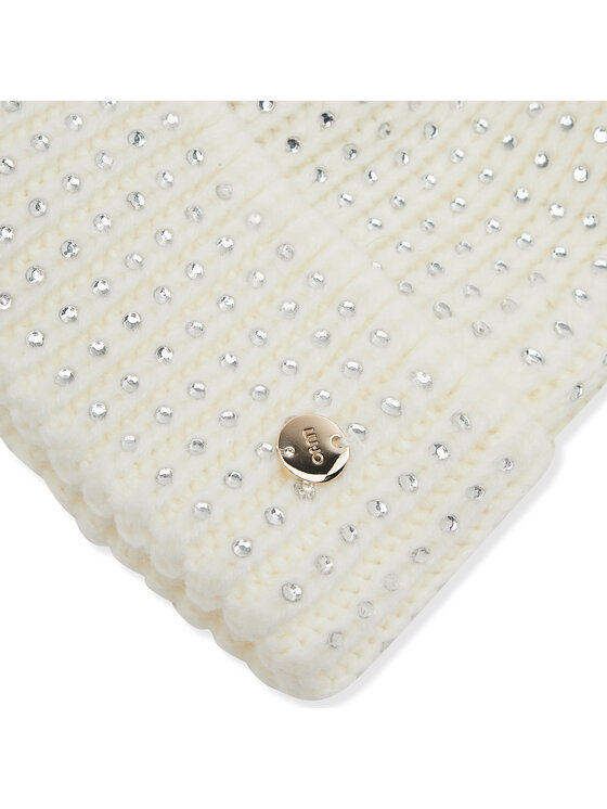 Liu Jo Liu Jo Müts Cuffia Ponpon Crista 2F1010 M0300 Valge
