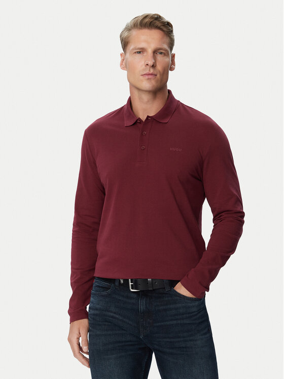 HUGO HUGO Polo särk Donoslong 50547358 Bordoopunane Regular Fit