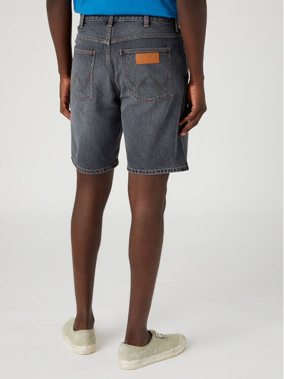 Wrangler Wrangler Дънкови шорти Frontier W16WEBY99 112331099 Сив Relaxed Fit