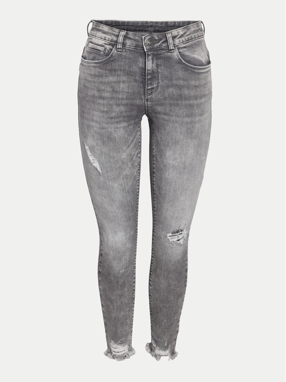 Noisy May Noisy May Jeans hlače Kimmy 27030525 Siva Skinny Fit