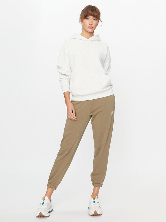 New Balance New Balance Majica dugih rukava Athletics French Terry Oversized Hoodie WT33524 Bijela Regular Fit