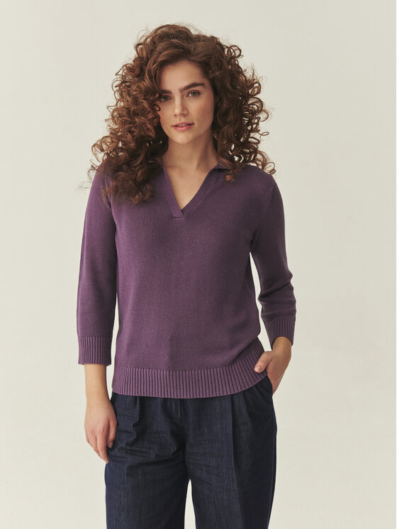 TATUUM Tatuum Sweter IVA Fioletowy Regular Fit