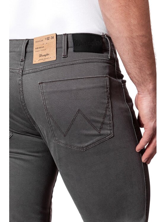 Wrangler Wrangler Pantaloni di tessuto ARIZONA Grigio Straight Fit