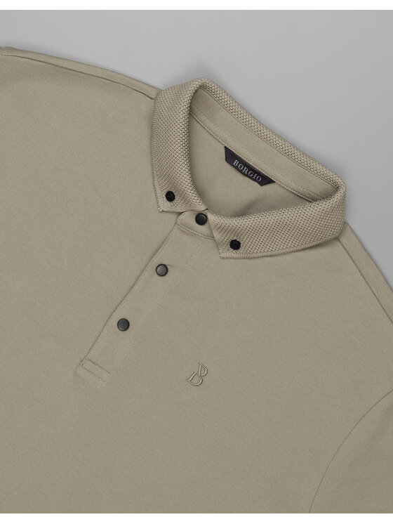 Borgio Borgio Polo matteo_01 Zielony Classic Fit