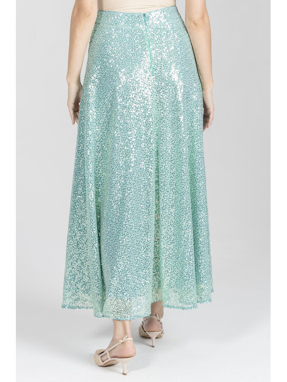 Deni Cler Milano Deni Cler Milano Spódnica maxi W-DC-7017-F2-G9-43-1 Zielony Regular Fit