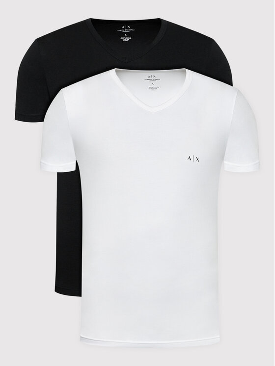 Armani Exchange Armani Exchange Komplekt kahest t-särgist 956004 CC282 42520 Must Regular Fit