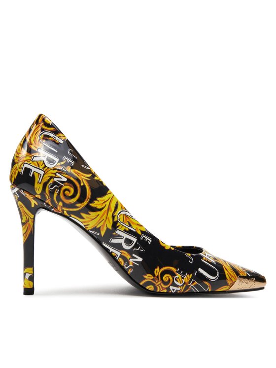 Pantofi cu toc subțire Versace Jeans Couture 76VA3S50 Negru