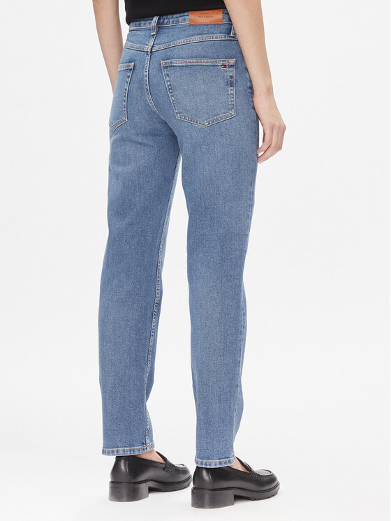 Tommy Hilfiger Tommy Hilfiger Jeans hlače Classic Straight Rw Mel WW0WW40634 Modra Straight Leg