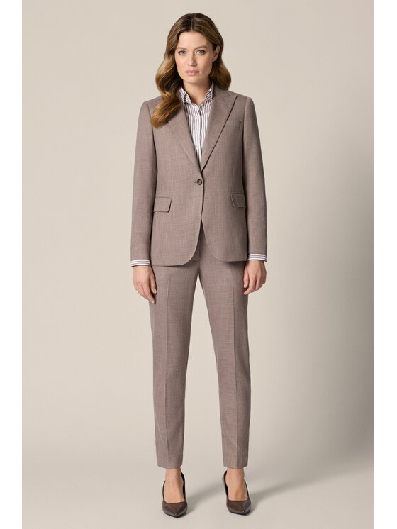 Lancerto Lancerto Marynarka Cortona MA131126000040 Brązowy Regular Fit