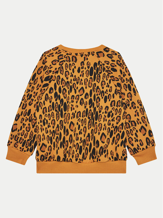 MINI RODINI Mini Rodini Bluza Basic Leopard 1000014413 Brązowy Regular Fit