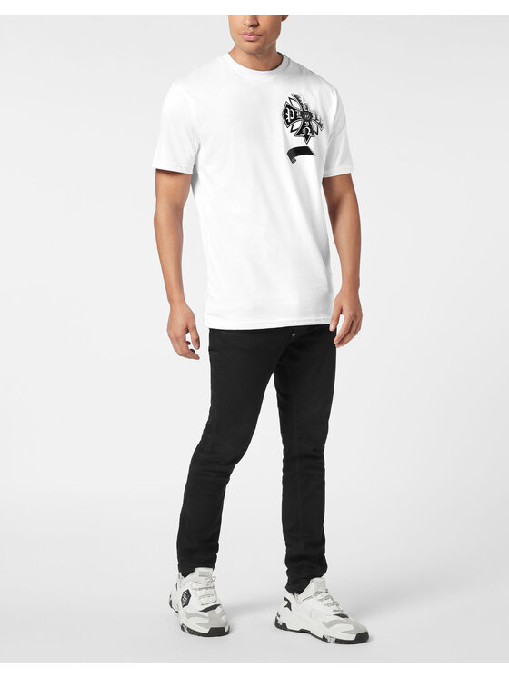 PHILIPP PLEIN PHILIPP PLEIN T-Shirt 26211 Bílá Regular Fit