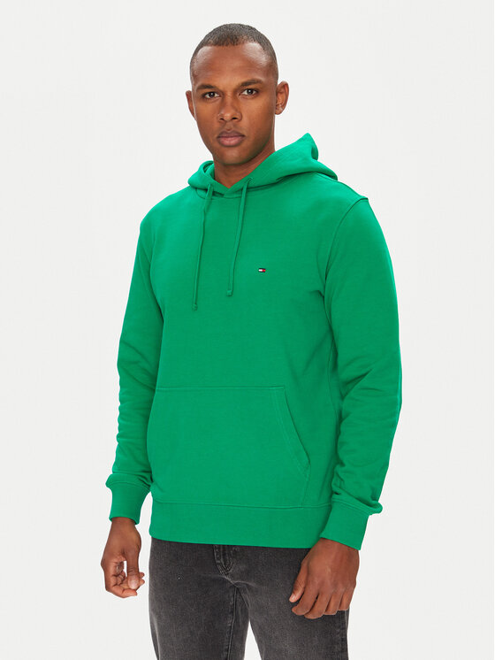 Tommy Hilfiger Męska Bluza, rozmiar L, Zielona, Essential MW0MW37235