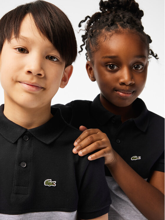 Polo lacoste noir clearance enfant